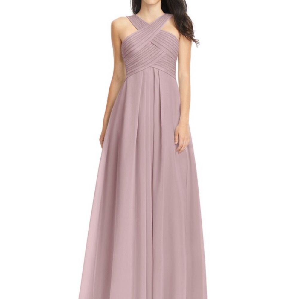 Azazie Kaleigh fits like a size 2 Vintage Mauve
